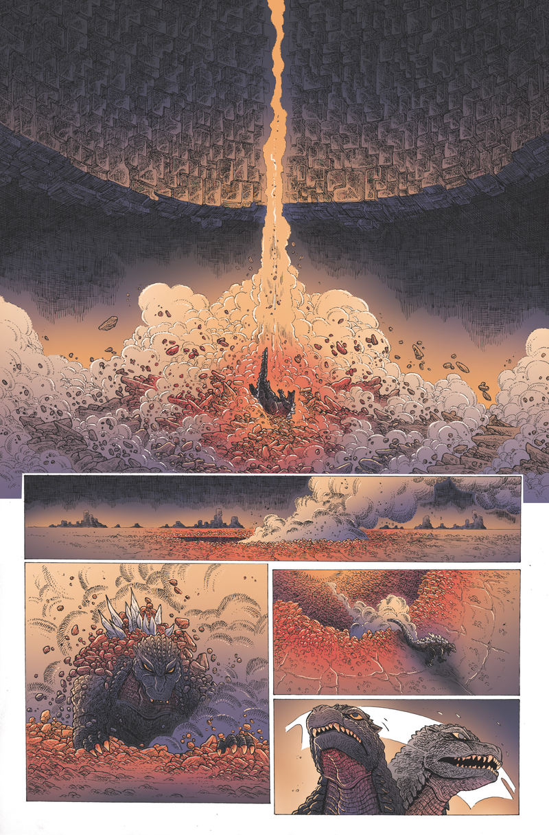 Illustration for article titled Exclusive IDW preview: New comics series sends Godzilla to hell
